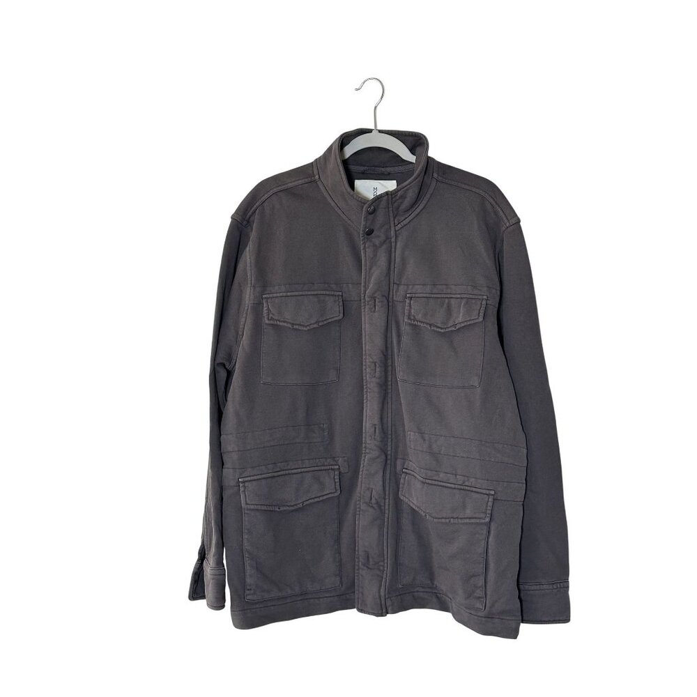 Mutual Weave Field Jacket Men’s Large Pirate Black Utility Chore Jacket NWT